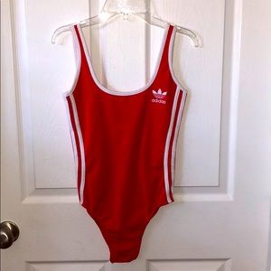 Adidas Red One Piece / Body Suit